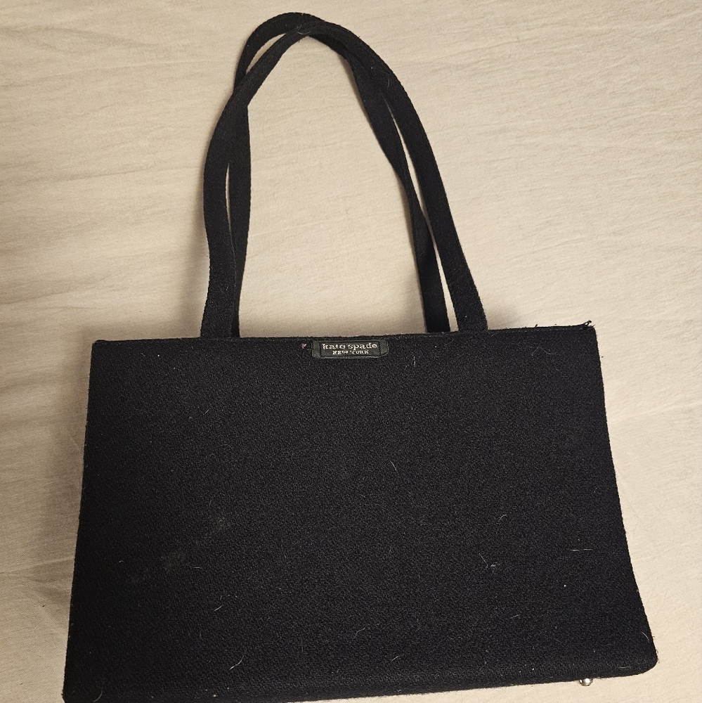Kate Spade Black Felt Purse